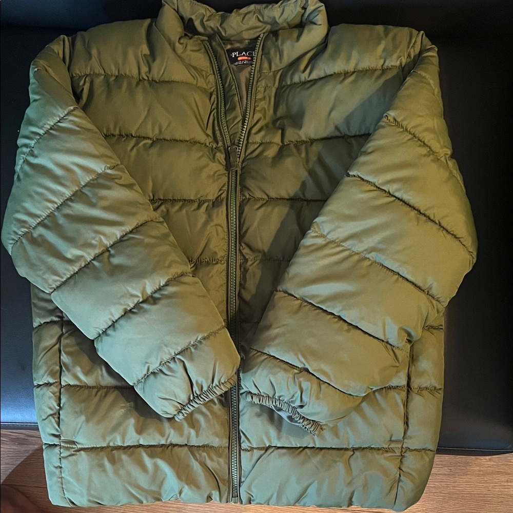 Place Boys Olive Puffer Jacket